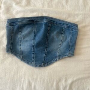 Denim Corset Top.. never worn